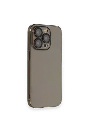 Apple iPhone 14 Pro Kılıf Hard Fit Şeffaf Sararmaz Lensli Kapak
