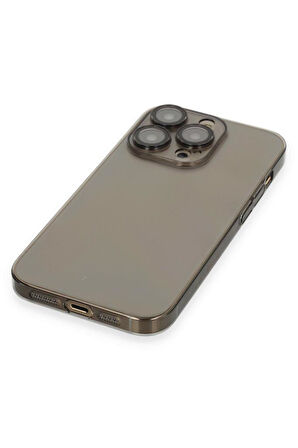 Apple iPhone 14 Pro Kılıf Hard Fit Şeffaf Sararmaz Lensli Kapak