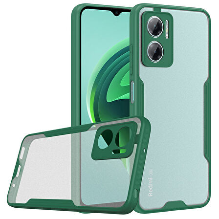 Xiaomi Redmi Note 11E Kılıf Kenar Renkli Kamera Korumalı Mat Kapak