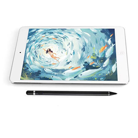 Stylus Kapasitif Dokunmatik Kalem Tüm Cihazlar Telefon Ile Uyumlu Çizim Tasarım Tablet Kalemi