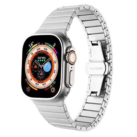 Apple Watch 10 42mm - 38/40/41mm Kordon Bakla Metal Strap Kayış 79 2/3/4/5/6/se/7/8/9