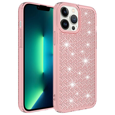 Apple iPhone 13 Pro Max Kılıf Airbagli Parlak Tasarımlı Snow Kapak