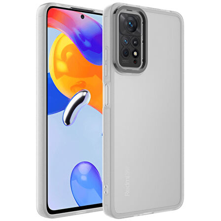 Xiaomi Redmi Note 11 Pro 5G Kılıf Kamera Korumalı Transparan Post Kapak