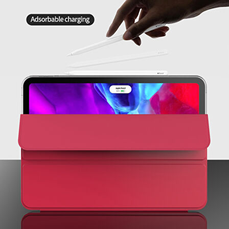 Apple iPad Pro 11 1/2/3/4. Nesil Kılıf PU Deri Smart Standlı Case 2018-2022 Flip