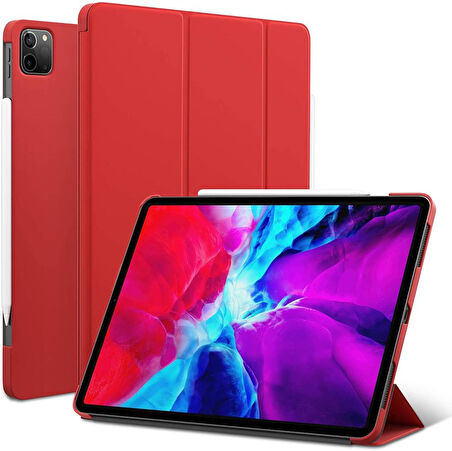Apple iPad Pro 13inç M4 2024 Kılıf PU Deri Smart Standlı Case A2925 A2926 A3007