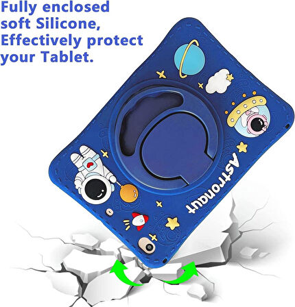 Apple iPad 11.Nesil A16 11inç/10.Nesil 10.9inç Kılıf Cute Dolls Standlı Eğlenceli 3D Karekterli Çocuk Kılıfı