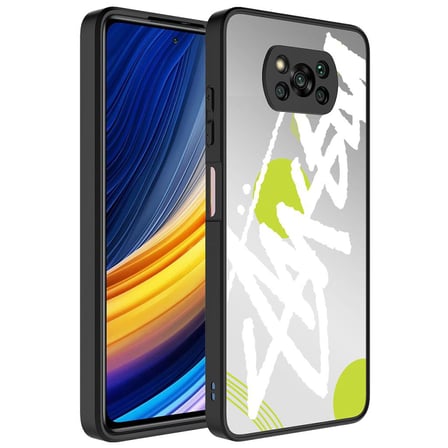 Xiaomi Poco X3 Kılıf Aynalı Desenli Kamera Korumalı Parlak Mirror Kapak