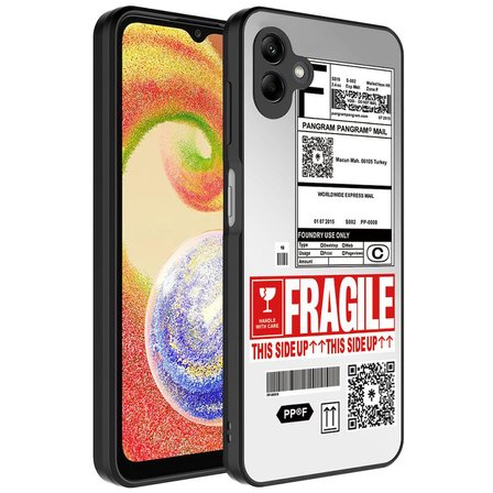Samsung Galaxy A04 Kılıf Aynalı Desenli Kamera Korumalı Parlak Mirror Kapak