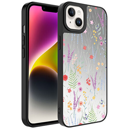 Apple iPhone 14 Plus Kılıf Aynalı Desenli Kamera Korumalı Parlak Mirror Kapak