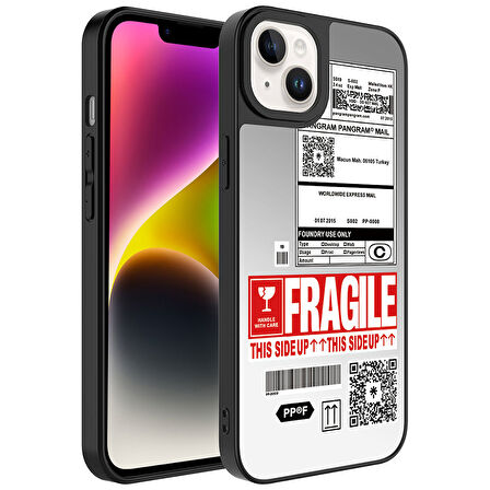 Apple iPhone 14 Plus Kılıf Aynalı Desenli Kamera Korumalı Parlak Mirror Kapak