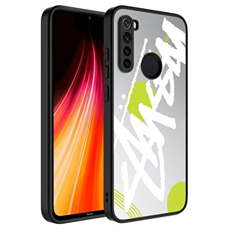 Xiaomi Redmi Note 8 Kılıf Aynalı Desenli Kamera Korumalı Parlak Mirror Kapak