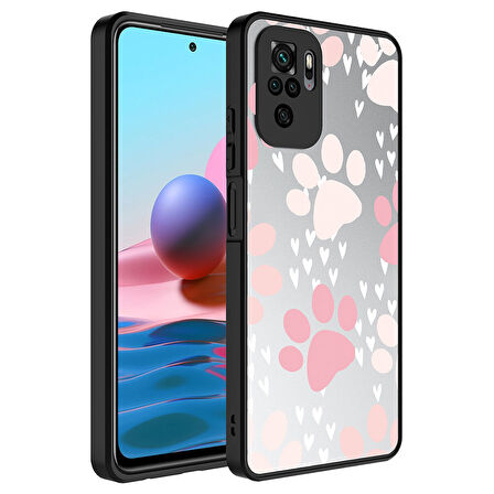 Xiaomi Redmi Note 10S Kılıf Aynalı Desenli Kamera Korumalı Parlak Mirror Kapak