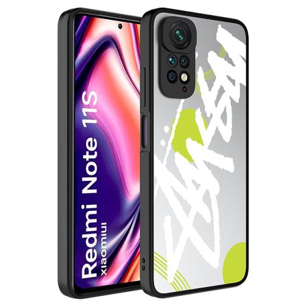 Xiaomi Redmi Note 11 Global Kılıf Aynalı Desenli Kamera Korumalı Parlak Mirror Kapak