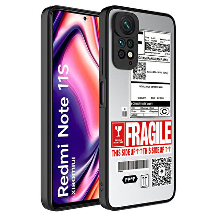 Xiaomi Redmi Note 11S Global Kılıf Aynalı Desenli Kamera Korumalı Parlak Mirror Kapak
