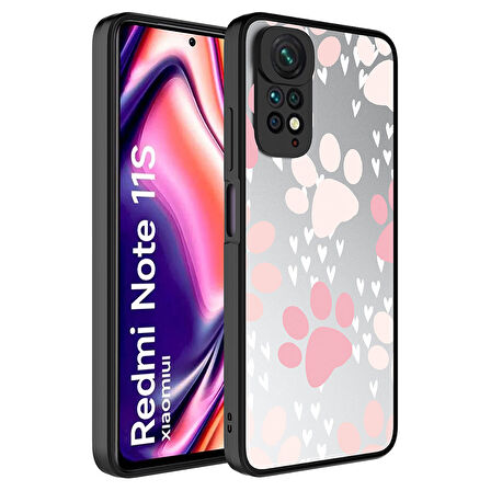 Xiaomi Redmi Note 11S Global Kılıf Aynalı Desenli Kamera Korumalı Parlak Mirror Kapak