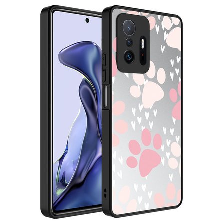 Xiaomi Mi 11T 5G Kılıf Aynalı Desenli Kamera Korumalı Parlak Mirror Kapak
