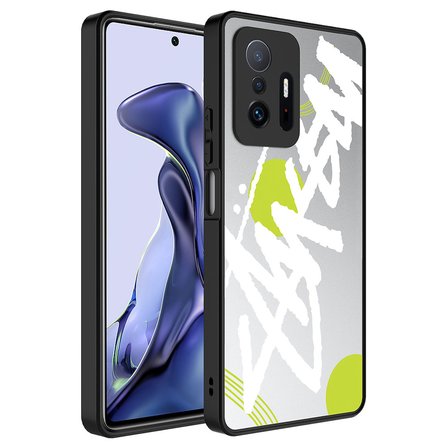 Xiaomi Mi 11T Pro 5G Kılıf Aynalı Desenli Kamera Korumalı Parlak Mirror Kapak