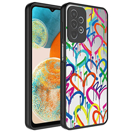 Samsung Galaxy A72 Kılıf Aynalı Desenli Kamera Korumalı Parlak Mirror Kapak