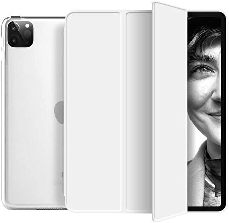 Apple iPad Pro 11 4. Nesil M2 Kılıf PU Deri Smart Standlı Case A2435 A2759 A2761 A2762