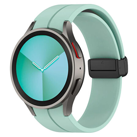 Samsung Galaxy Watch 4 5 6 7 FE 40 40 44 Classic 42 43 46 47 mm Kordon Magnetli Ayarlanır Silikon Kordon