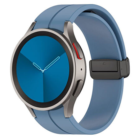 Samsung Galaxy Watch 4 5 6 7 FE 40 40 44 Classic 42 43 46 47 mm Kordon Magnetli Ayarlanır Silikon Kordon