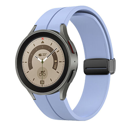 Samsung Galaxy Watch 4 5 6 7 FE 40 40 44 Classic 42 43 46 47 mm Kordon Magnetli Ayarlanır Silikon Kordon