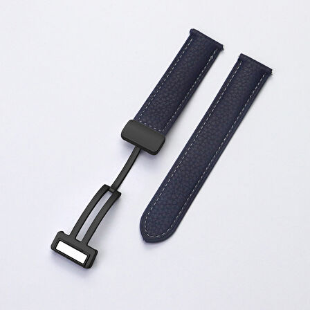 Huawei Watch GT GT2 GT3 GT4 42mm/Honor Magic 2 Kordon Magnetli PU Deri Kordon 20mm