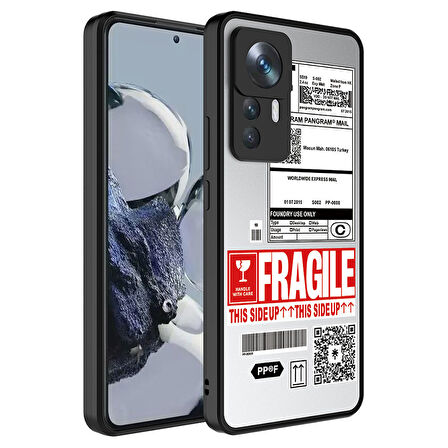 Xiaomi Mi 12T Pro Kılıf Aynalı Desenli Kamera Korumalı Parlak Mirror Kapak