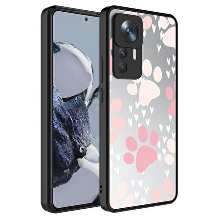 Xiaomi Mi 12T Pro Kılıf Aynalı Desenli Kamera Korumalı Parlak Mirror Kapak