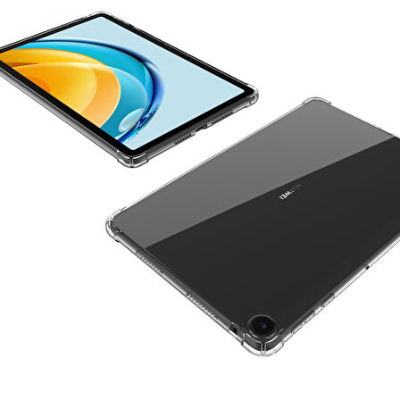 Honor Pad X8 10.1 inç Kılıf Darbelere Dayanıklı Şeffaf Kapak