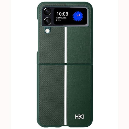 Samsung Galaxy Z Flip 4 Kılıf Line Pu Deri Lizbon Kapak