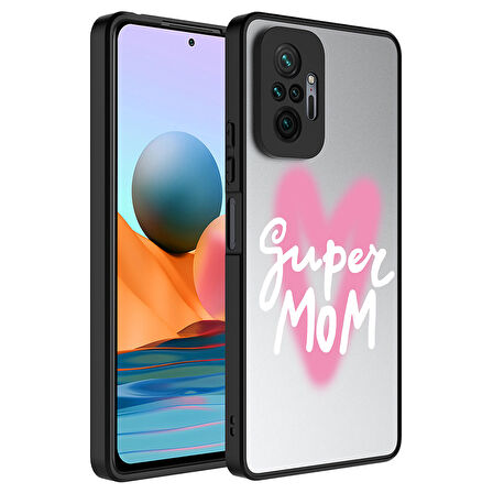 Xiaomi Redmi Note 10 Pro Kılıf Aynalı Desenli Kamera Korumalı Parlak Mirror Kapak