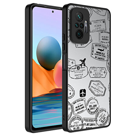 Xiaomi Redmi Note 10 Pro Kılıf Aynalı Desenli Kamera Korumalı Parlak Mirror Kapak
