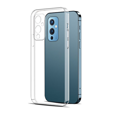One Plus 9 Kılıf Şeffaf Silikon Hibrit Case Kapak