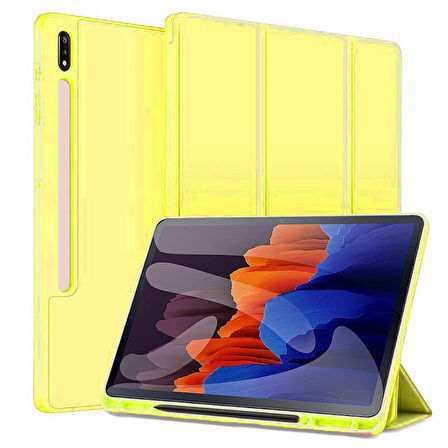 Samsung Galaxy Tab S7 FE / S7 Plus S8 Plus 12.4" Kılıf Kalem Bölmeli Smart Case X800 T730 T970