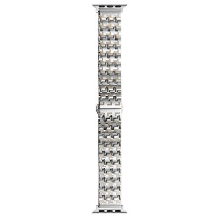 Apple Watch 42/44/45/46/49mm Kordon Zikzak Dizayn Metal Kordon 86 2/3/4/5/6/se/7/8/9/10/ultra