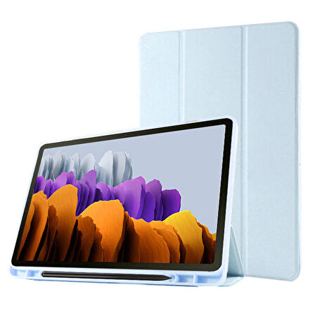 Samsung Galaxy Tab S7 FE / S7 Plus S8 Plus 12.4" Kılıf Kalem Bölmeli Smart Case X800 T730 T970