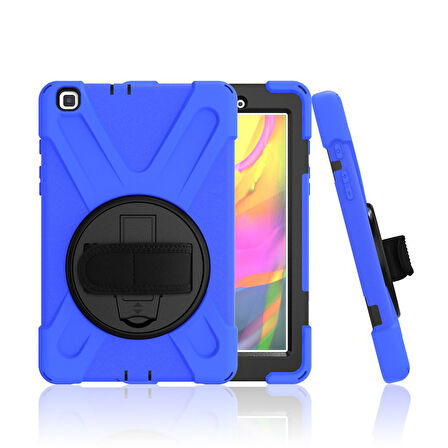 Samsung Galaxy Tab A8 10.5 SM-X200 2021 Kılıf Defender Askılı Zırhlı Tank Case