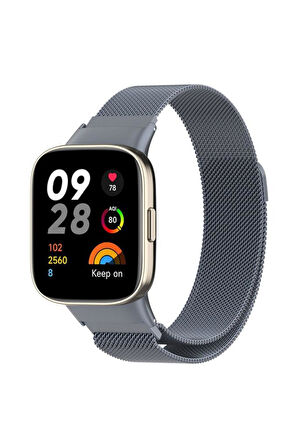 Xiaomi Redmi Watch 3 (Watch 3 Active Değildir) Kordon Milano Loop Metal Kordon