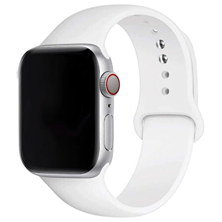 Apple Watch 42/44/45/46/49mm M/L Beden Kordon Silikon Spor Kordon 1 2 3 4 5 6 SE 7 8 Ultra