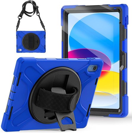 Apple iPad 11.Nesil A16 11inç/10.Nesil 10.9inç Kılıf Defender Askılı Zırhlı Tank Case