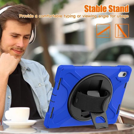 Apple iPad 11.Nesil A16 11inç/10.Nesil 10.9inç Kılıf Defender Askılı Zırhlı Tank Case
