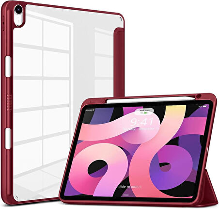 Apple iPad 11.Nesil A16 11inç/10.Nesil 10.9inç Kılıf Grafiti Şeffaf Kalem Bölmeli