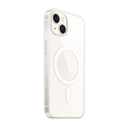 Apple iPhone 15 Plus Kılıf Ultra İnce Sert PC Magsafe Uyumlu Açık Porto Kapak