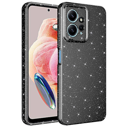 Xiaomi Redmi Note 12 4G Kılıf Simli Silikon Lüks Kapak