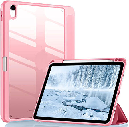 Apple iPad 11.Nesil A16 11inç/10.Nesil 10.9inç Kılıf Grafiti Şeffaf Kalem Bölmeli