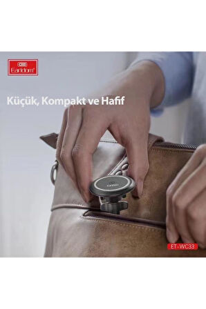 WC33 Izgara Klipsli 15W Kablosuz Şarjlı Magsafe Araç İçi Telefon Tutucu