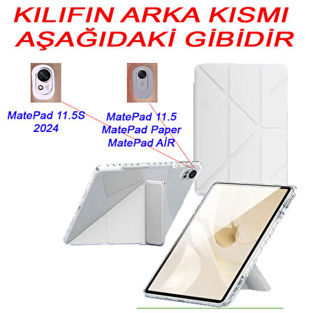 Huawei MatePad 11.5S / Air /11.5 inç / Papermate 2023 Uyumlu Kılıf Kalem Bölmeli Mars Case