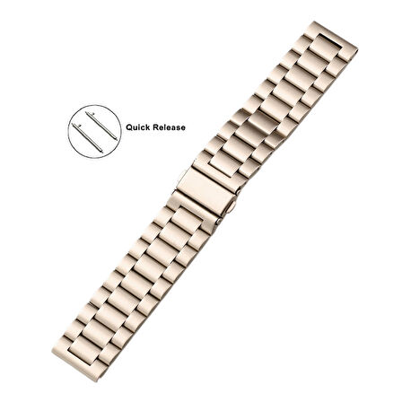 Huawei Watch GT4 GT5 41mm GT5 Pro 42mm Üniversal Akıllı Saat 18mm Kordon Klipsli Metal Kordon 04