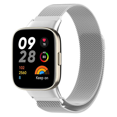 Xiaomi Redmi Watch 3 Active (Düz Watch 3 Değildir) Kordon Milano Loop Metal Kordon